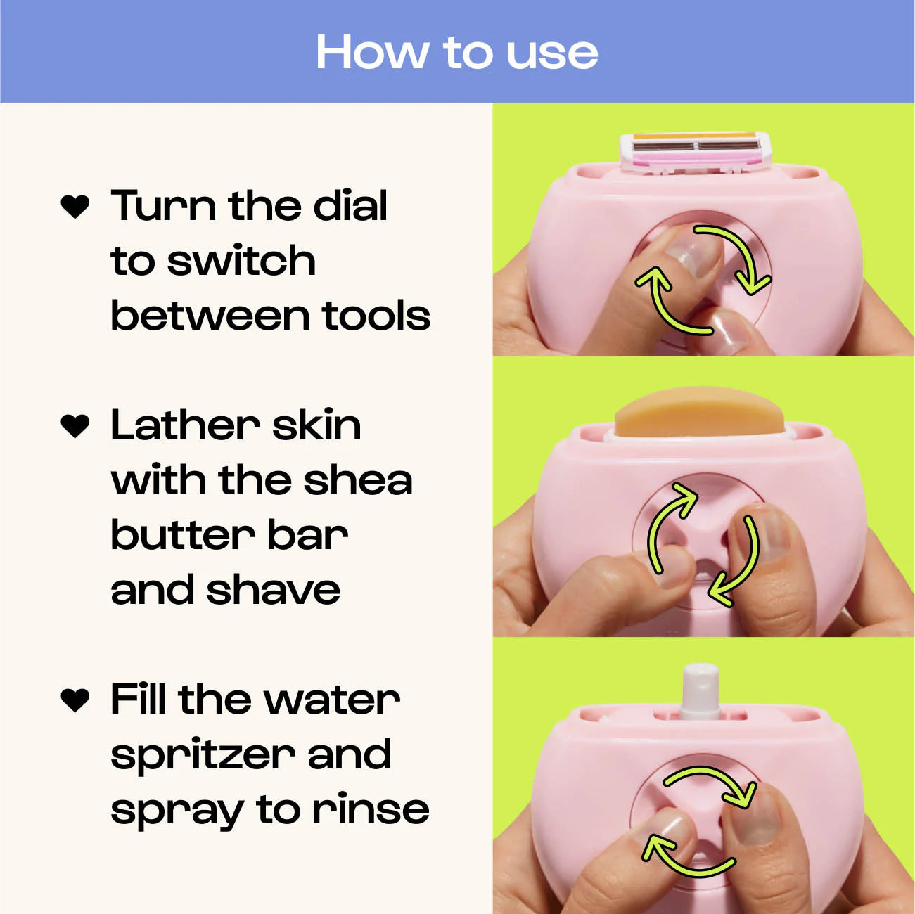 Aimere™ Glow & Go Shaver